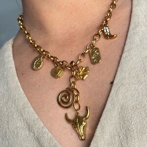 Gold Charm Necklace